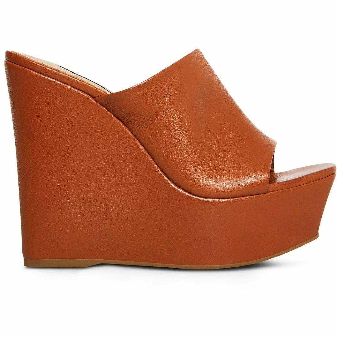 Flash Sale โ Steve Madden Barona ๐ฉ Womens Leather Open Toe Wedge ๐ฉด Sandals โญ - Image 2