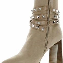 Top 10 🛒 Steve Madden Scandal 👩 Womens Faux Suede Studded Booties ⭐