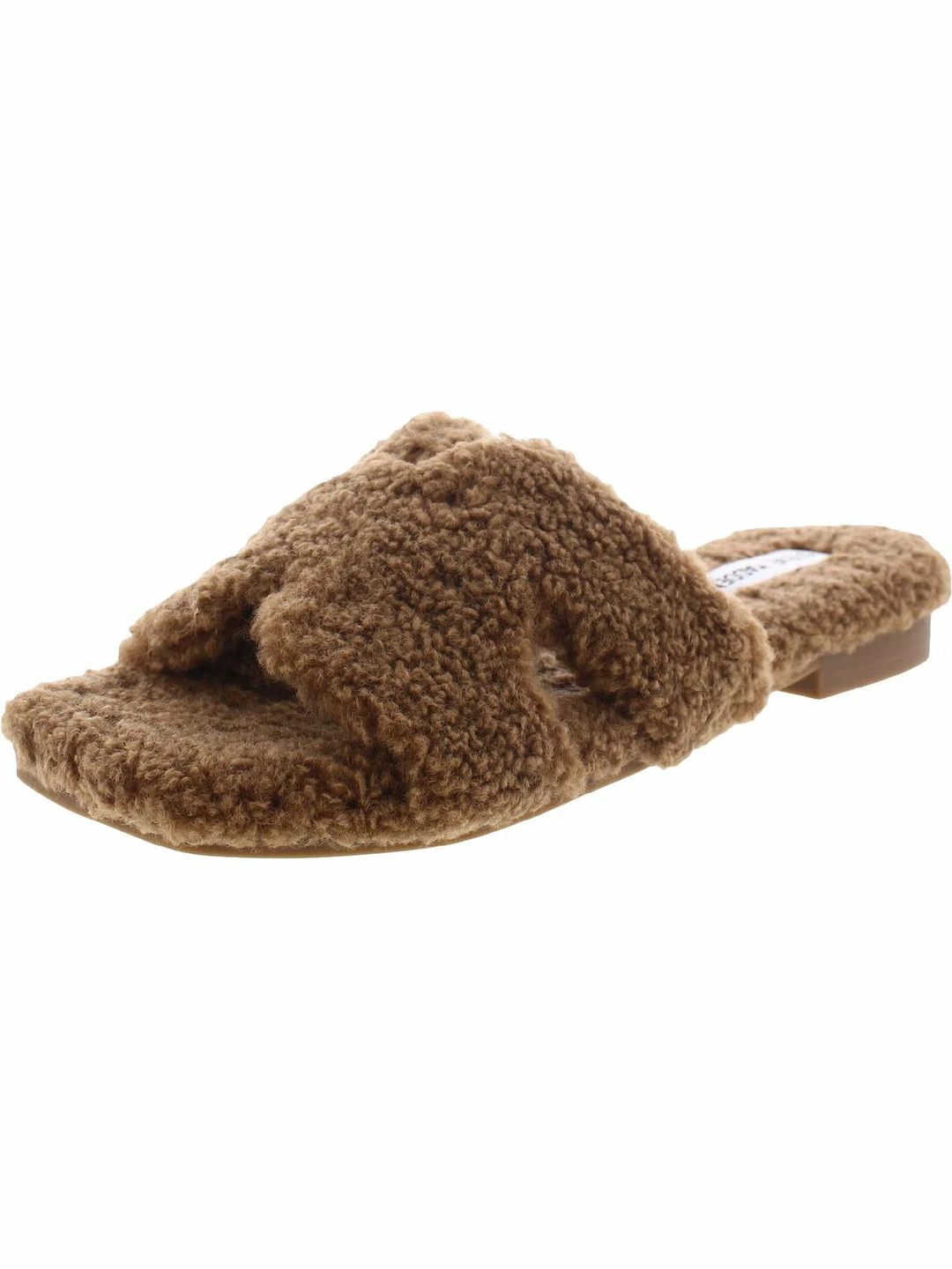 Flash Sale ๐ Steve Madden Seek ๐ฉ Womens Faux Fur Square Toe Slide Slippers โค๏ธ - Image 5