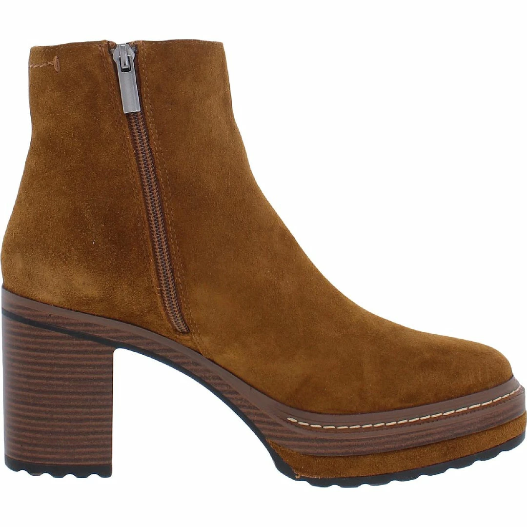 Coupon 🔔 Steve Madden Shaniya 👩 Womens Suede Block Heel Ankle 🥾 Boots 😀 - Image 3