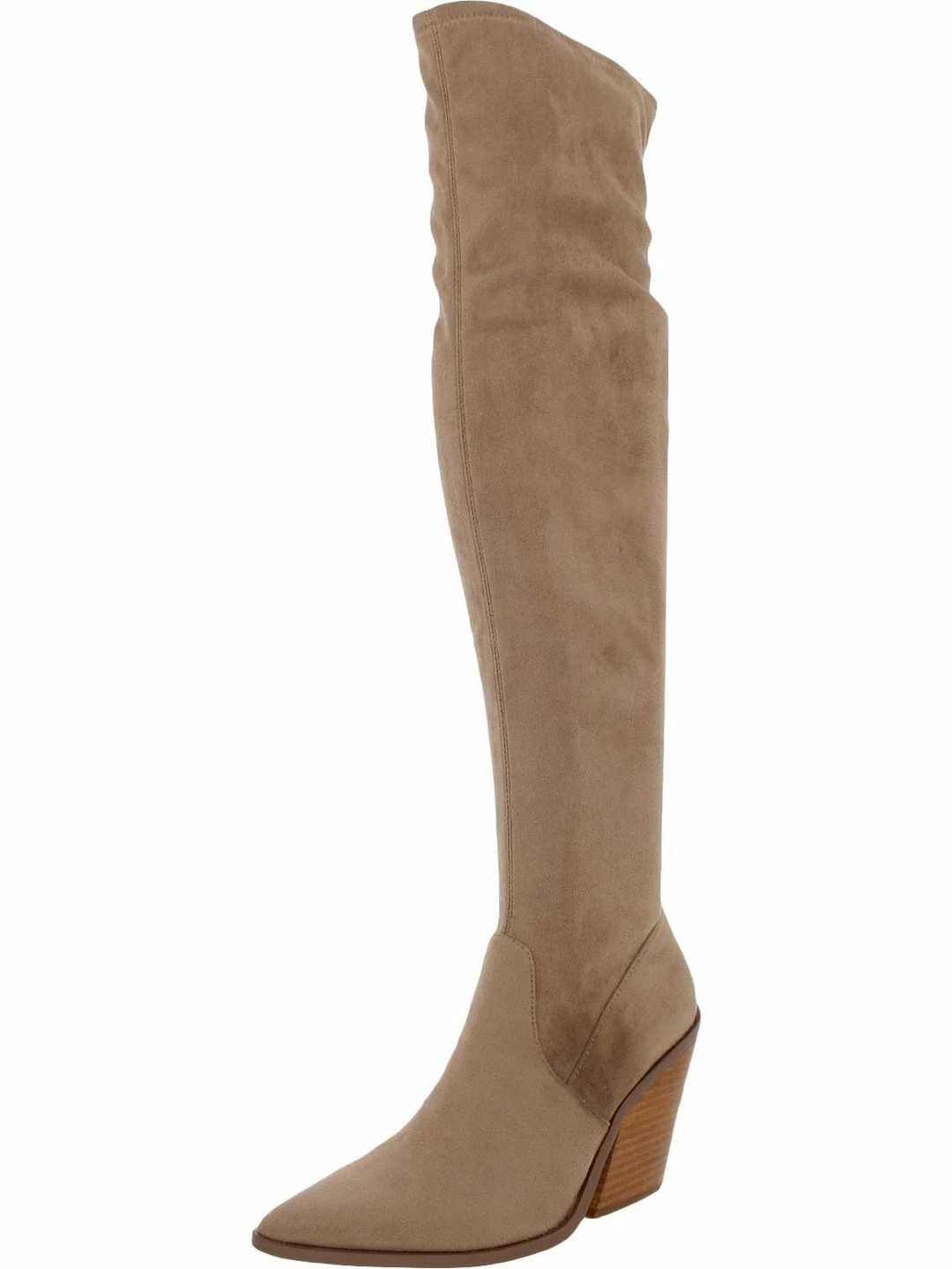 Best Pirce ๐ Steve Madden Claro ๐ฉ Womens Pointed Toe Block Heel Over-The-Knee ๐ฅพ Boots ๐