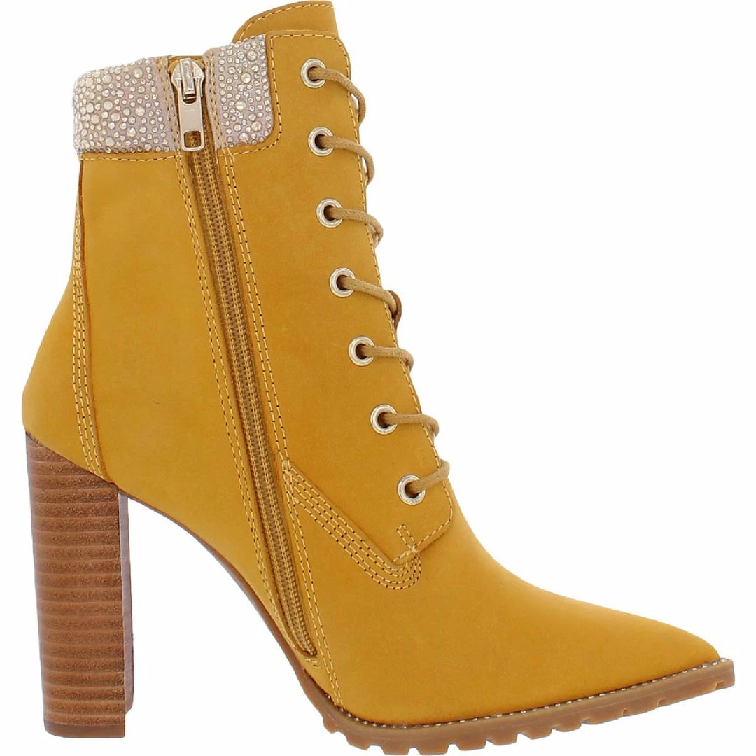 Best deal โค๏ธ Steve Madden Karmen ๐ฉ Womens Leather Pointed Toe Ankle ๐ฅพ Boots ๐ - Image 2