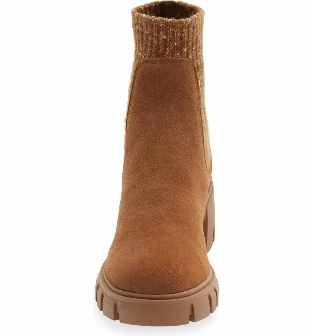 Best deal ๐ Steve Madden Hayle Platform Chelsea Boot in Chestnut Suede ๐ - Image 3