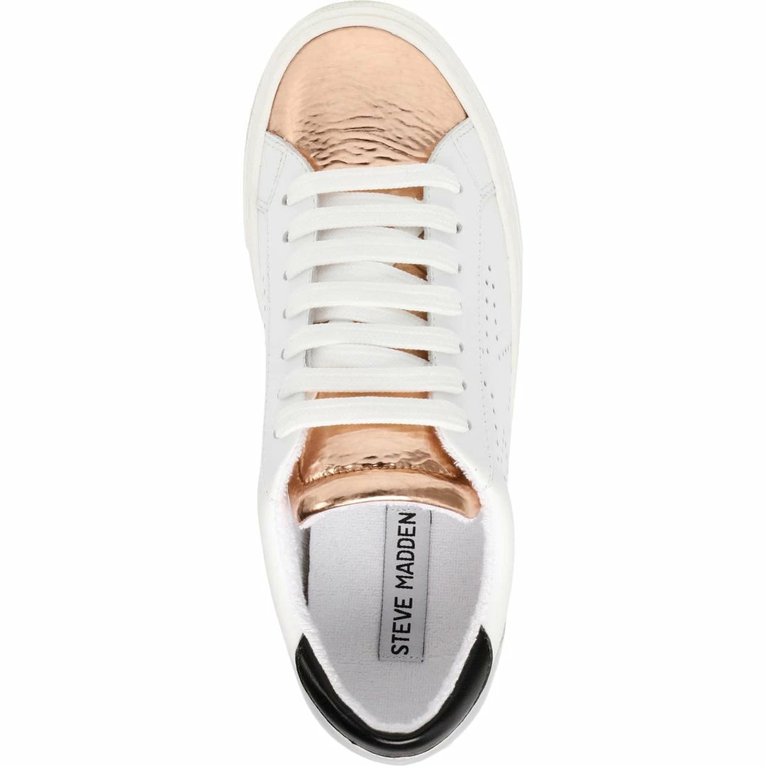 Best Sale โจ Steve Madden Rezume ๐ฉ Womens Leather Distressed Fashion ๐ Sneakers โ - Image 4