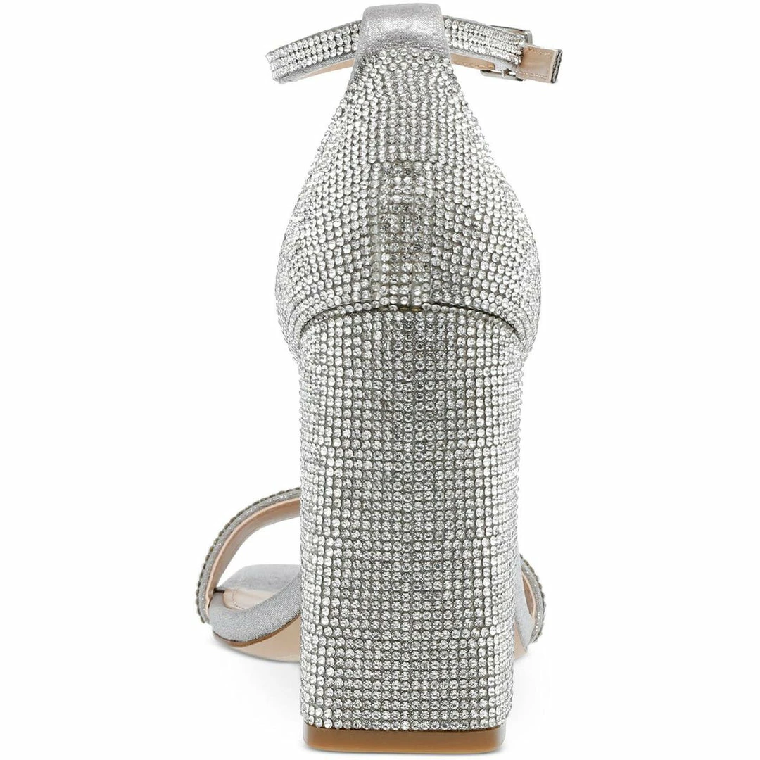 Budget ๐งจ Steve Madden Tiaa-R ๐ฉ Womens Rhinestone Ankle Strap ๐ Dress ๐ฉด Sandals ๐ - Image 3