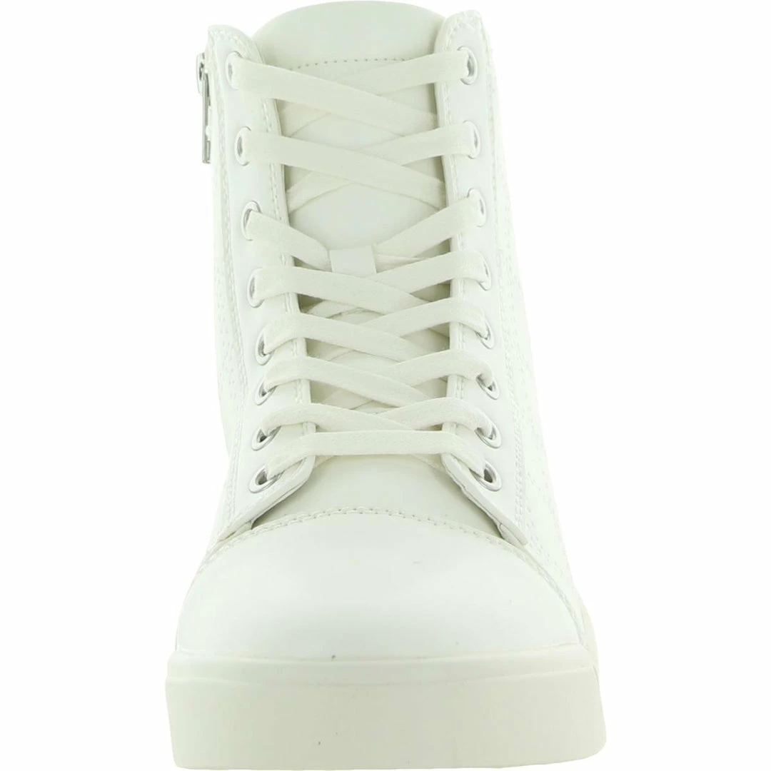 Promo ❤️ Steve Madden Quilts Mens Faux Leather Lace Up Casual and Fashion 👟 Sneakers ✨ - Image 2