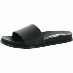 Outlet 👏 Steve Madden Diya 👩 Womens Cork Slip On Flat 🩴 Sandals 👏