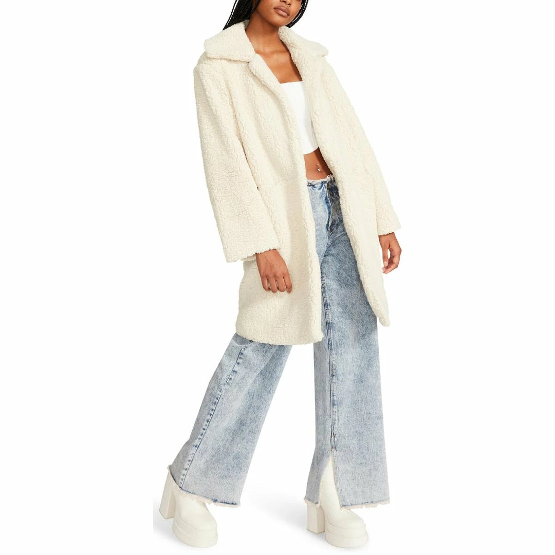 Buy 😀 Steve Madden 👩 Womens Faux Fur Cozy Teddy 🧥 Coat 🥰 - Image 2