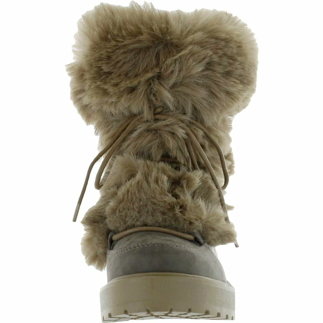 Hot Sale ๐ Steve Madden Tacoma ๐ฉ Womens Faux Fur Pull On Ankle ๐ฅพ Boots ๐ - Image 3
