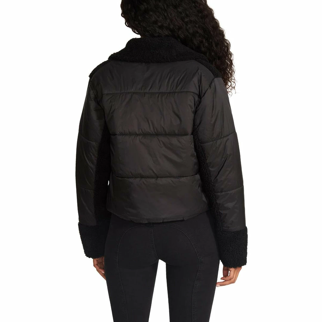 Hot Sale 😍 Steve Madden 👩 Womens Faux Fur Short Puffer Jacket 👍 - Image 2