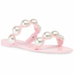 Budget 😍 Steve Madden Treats 👩 Womens Embellished Jelly Slide 🩴 Sandals 😍