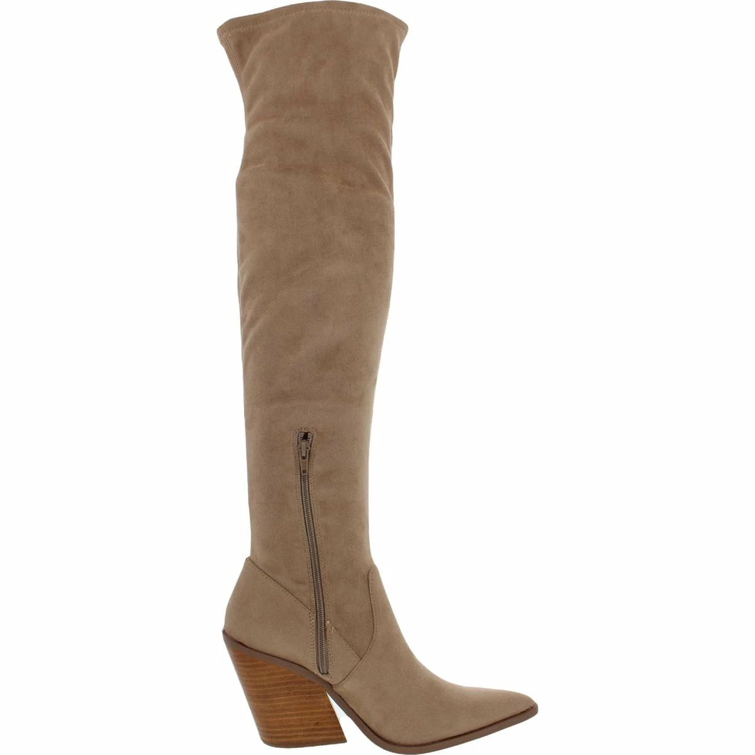 Best Pirce ๐ Steve Madden Claro ๐ฉ Womens Pointed Toe Block Heel Over-The-Knee ๐ฅพ Boots ๐ - Image 2