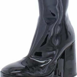 Cheap 😉 Steve Madden Overload 👩 Womens Patent Platform Ankle 🥾 Boots 🛒