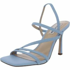 Buy ⭐ Steve Madden Newsflash 👩 Womens Faux Leather Square Toe 👗 Dress 🩴 Sandals 👍