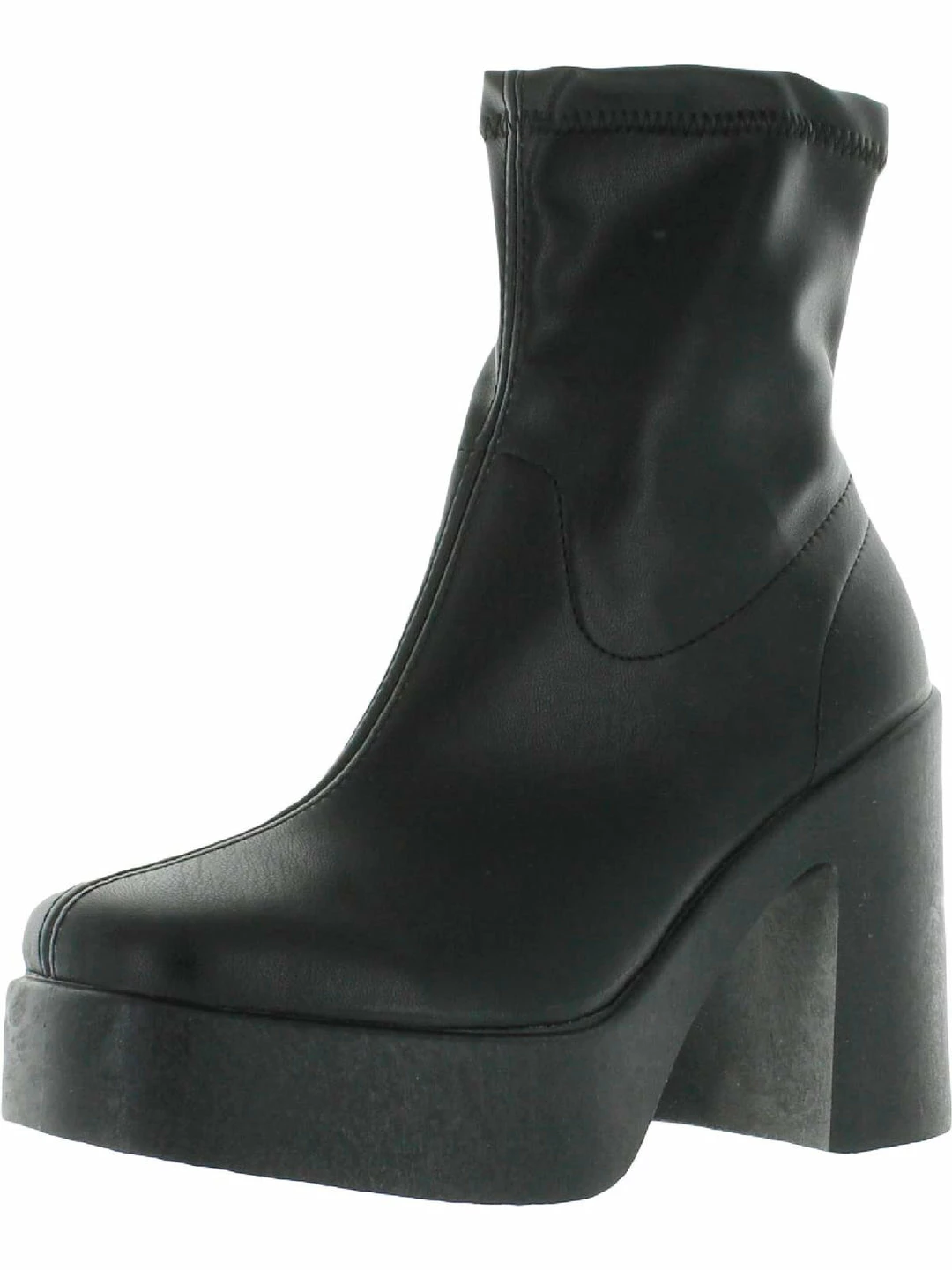 Outlet ๐ Steve Madden Logic ๐ฉ Womens Faux Leather Platform Wedge ๐ฅพ Boots ๐