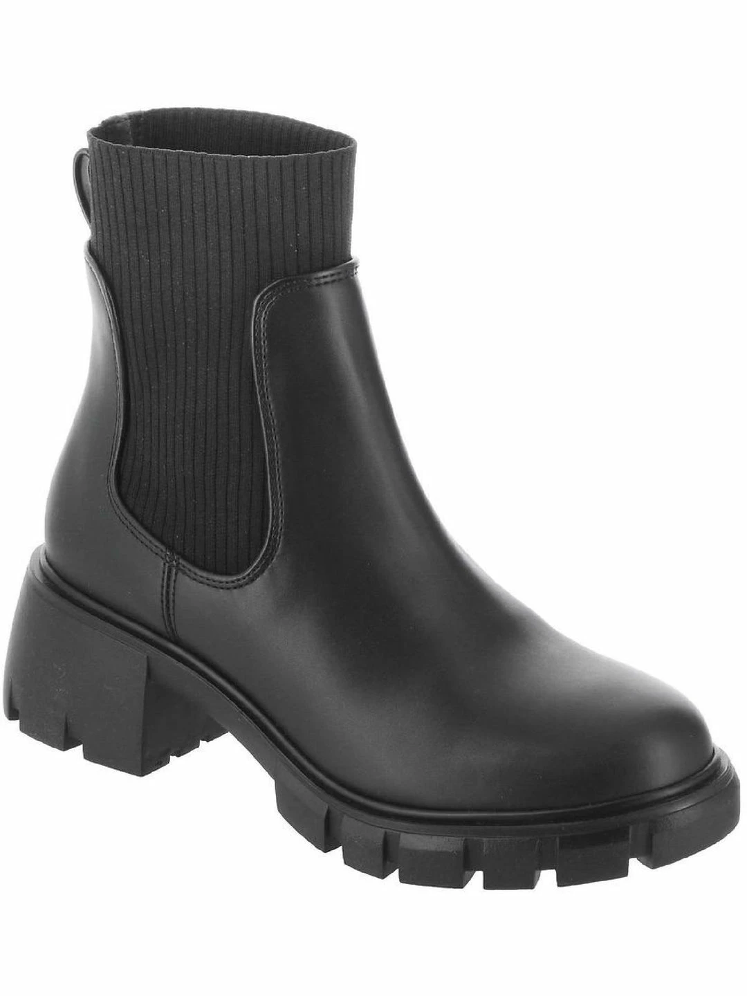 New ๐ฅฐ Steve Madden ๐ฉ Womens Patent Leather Lugged Sole Combat & Lace-up ๐ฅพ Boots โจ - Image 5