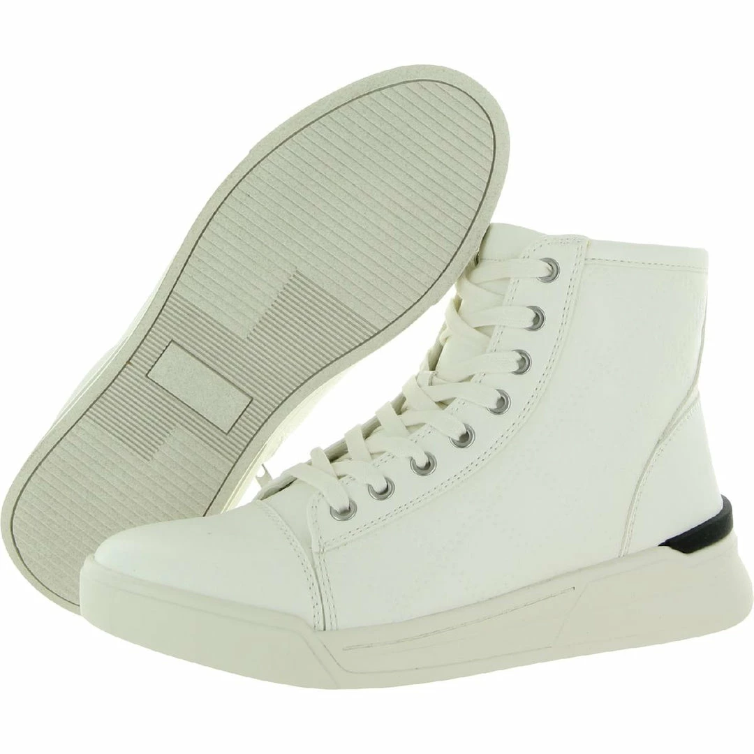 Promo ❤️ Steve Madden Quilts Mens Faux Leather Lace Up Casual and Fashion 👟 Sneakers ✨ - Image 3