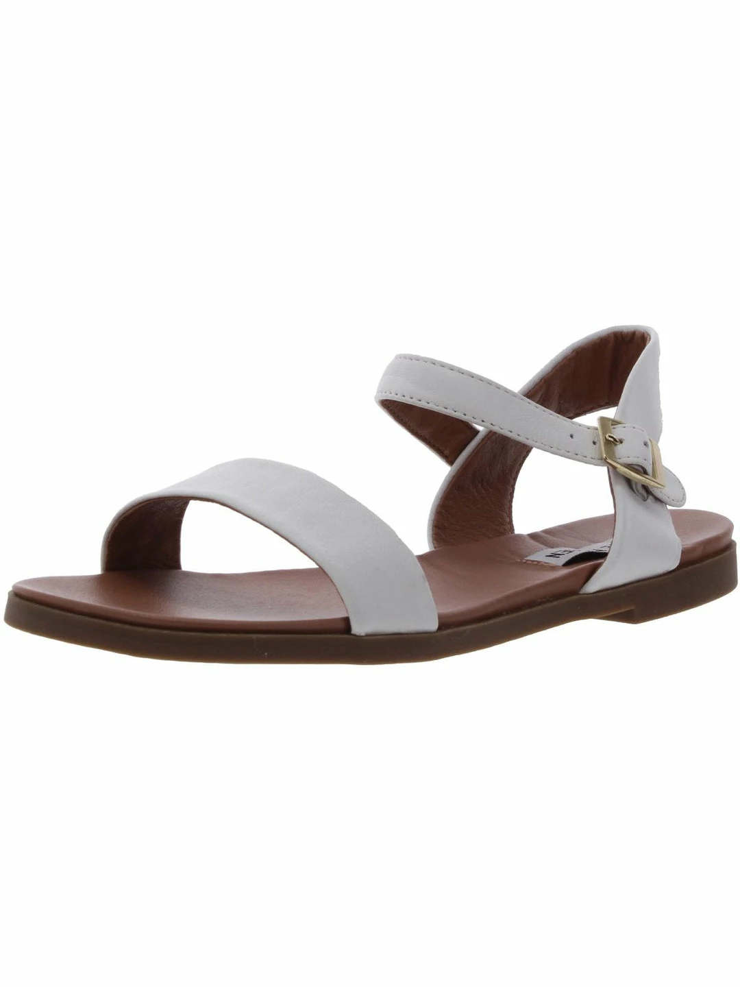 Hot Sale ๐ Steve Madden Dina ๐ฉ Womens Leather Ankle Flat ๐ฉด Sandals โจ