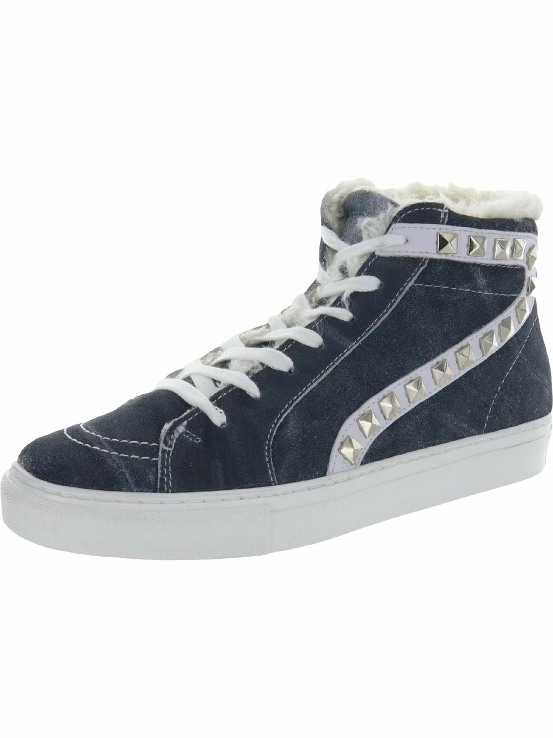 Best deal 🤩 Steve Madden Tracey 👩 Womens Studded Lace-up High Top 👟 Sneakers 😉 - Image 5