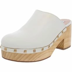 Top 10 🎁 Steve Madden Brooklyn-1 👩 Womens Leather Studded Clogs 👏