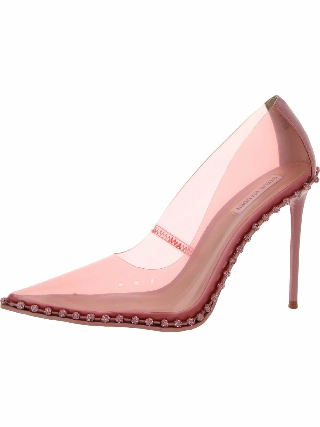 Flash Sale ❤️ Steve Madden Vyper 👩 Womens Synthetic Embellished Pointed Toe 👠 Heels 😉