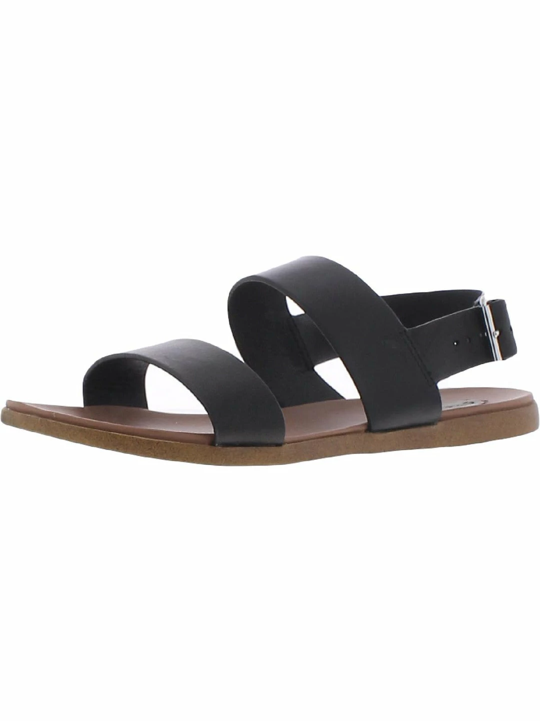 Best Sale โ๏ธ Steve Madden Daja ๐ฉ Womens Leather Slingback Flat ๐ฉด Sandals ๐งจ