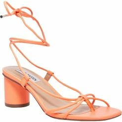 Brand new 🧨 Steve Madden Ivanna 👩 Womens Ankle-Tie Thong Heel 🩴 Sandals ⭐