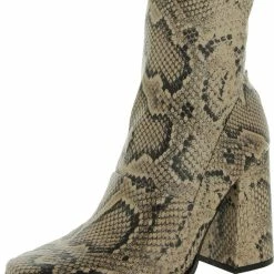 Top 10 🔥 Steve Madden Excess 👩 Womens Animal Print Square Toe Ankle 🥾 Boots 🥰