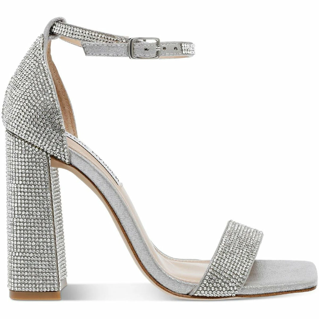 Budget ๐งจ Steve Madden Tiaa-R ๐ฉ Womens Rhinestone Ankle Strap ๐ Dress ๐ฉด Sandals ๐ - Image 2