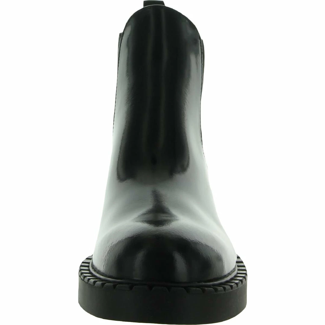 Deals ⭐ Steve Madden Poppy 👩 Womens Patent Leather Laceless Chelsea 🥾 Boots 🤩 - Image 2