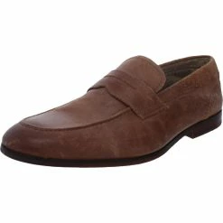 Coupon ✔️ Steve Madden Emiry Mens Leather Padded Insole Penny Loafers 🛒