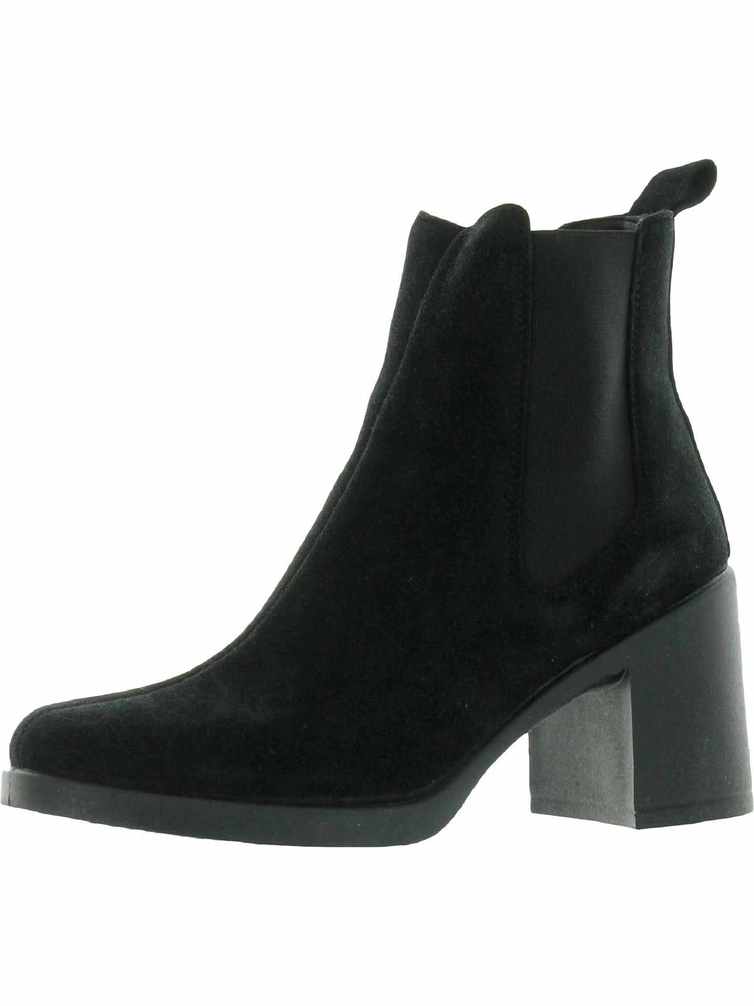 Outlet 🎁 Steve Madden Match 👩 Womens Suede Solid Chelsea 🥾 Boots ⭐