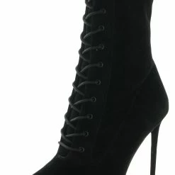 Cheap ❤️ Steve Madden Valency 👩 Womens Suede Stiletto Ankle 🥾 Boots 🔥