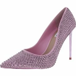 Best deal 😉 Steve Madden Vala R 👩 Womens Rhinestones Pointed Toe Stilettos 👏