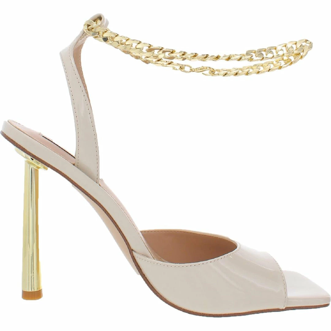 Brand new 💯 Steve Madden Buoyant 👩 Womens Patent Leather Chain 👗 Dress 🩴 Sandals 🔥 - Image 2