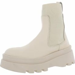 Best deal ๐ Steve Madden ๐ฉ Womens Faux Leather Platform Ankle ๐ฅพ Boots ๐ฅฐ