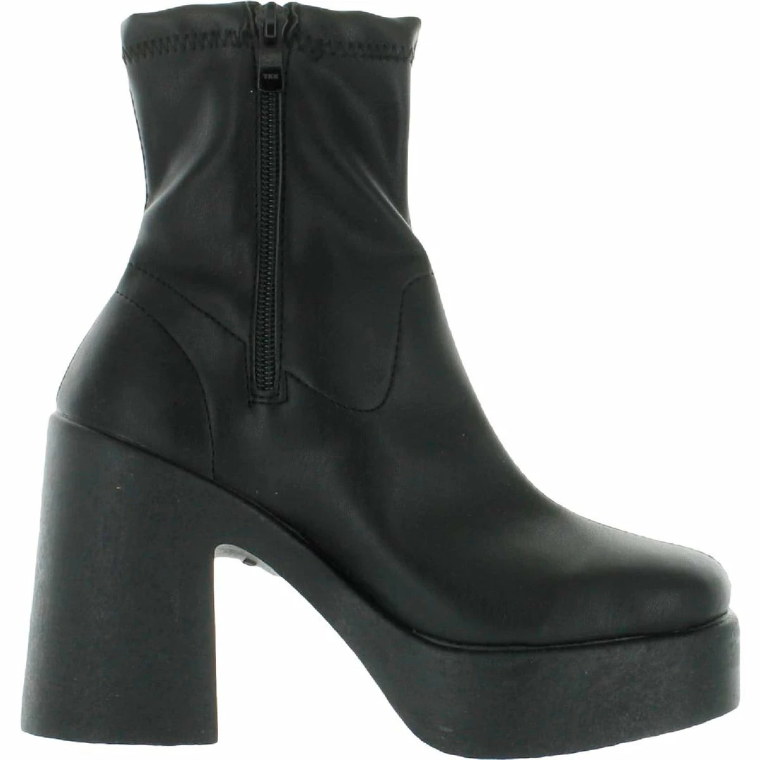 Outlet ๐ Steve Madden Logic ๐ฉ Womens Faux Leather Platform Wedge ๐ฅพ Boots ๐ - Image 2