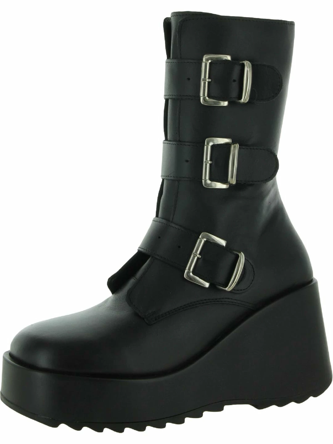 Hot Sale ๐ Steve Madden Primrose ๐ฉ Womens Leather Chunky Wedge ๐ฅพ Boots ๐