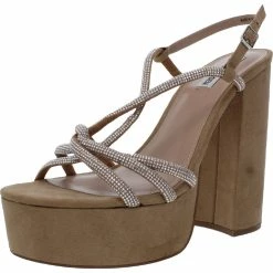 Discount ๐ Steve Madden Annalisa ๐ฉ Womens Faux Suede Embellished Platform ๐ Heels ๐