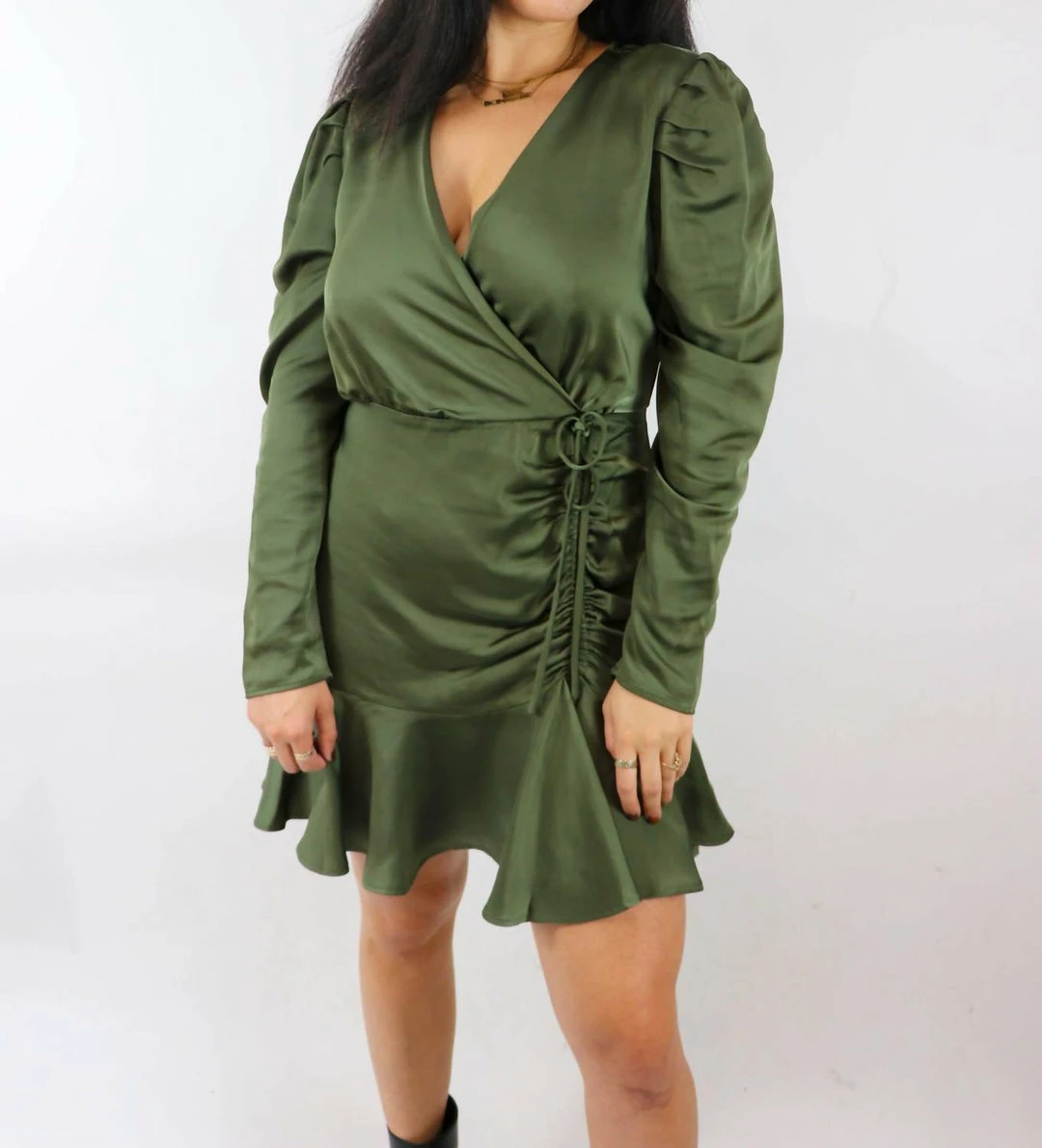 Best deal 🤩 Steve Madden Nyla 👗 Dress in Olive 😉 - Image 3