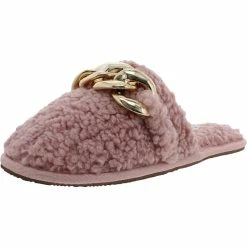 Promo 👍 Steve Madden Ability 👩 Womens Faux Fur Slip On Slide Slippers ⌛