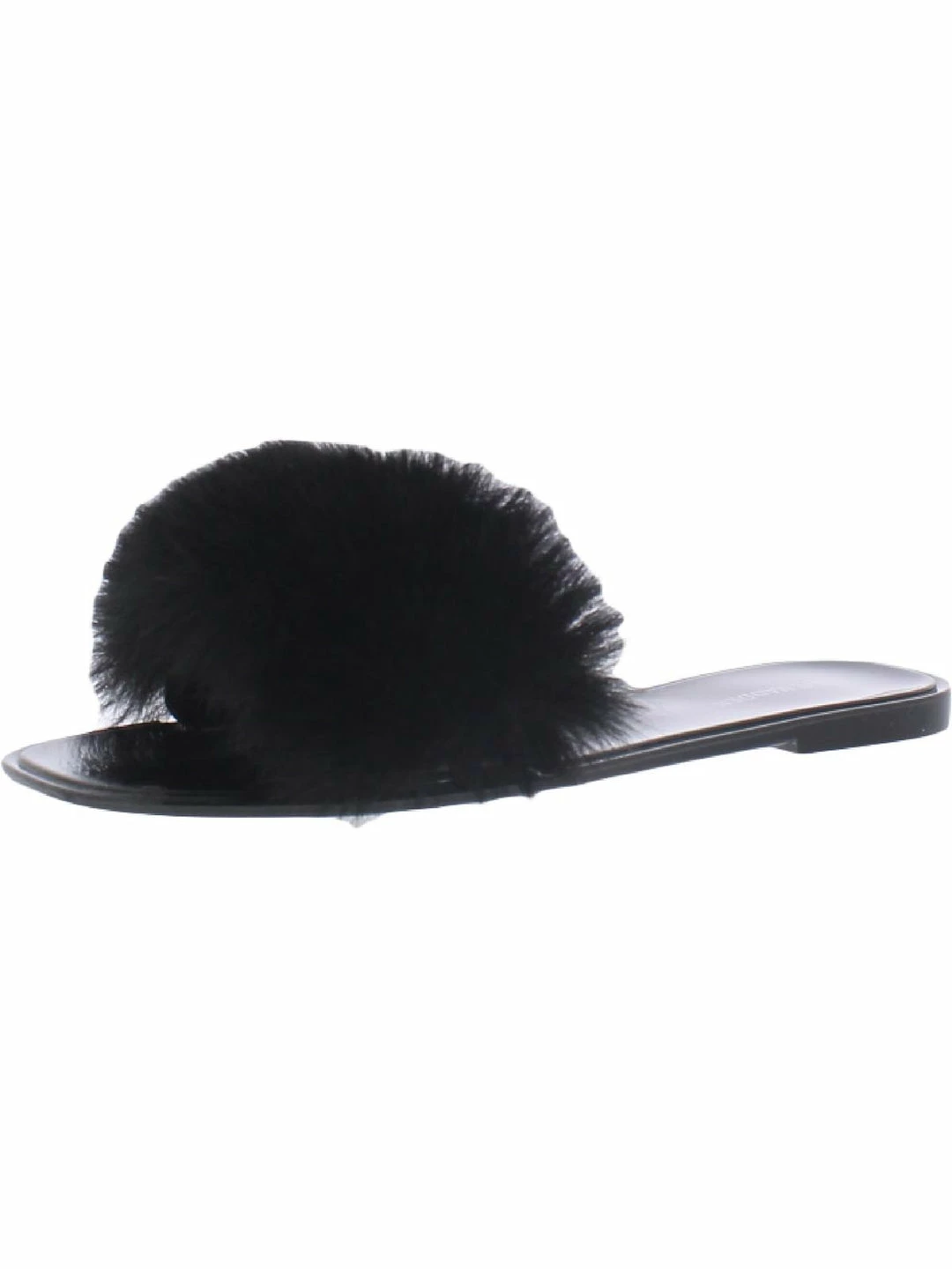 New ๐ Steve Madden Fritzie ๐ฉ Womens Faux Fur Square Toe Flat ๐ฉด Sandals ๐