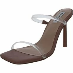 Best deal 👍 Steve Madden Ballet 👩 Womens Clear Straps Cushioned Footbed 👗 Dress 🩴 Sandals 🔔