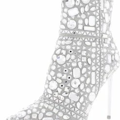 Best Pirce โค๏ธ Steve Madden ๐ฉ Womens Rhinestone Stiletto Booties โ๏ธ