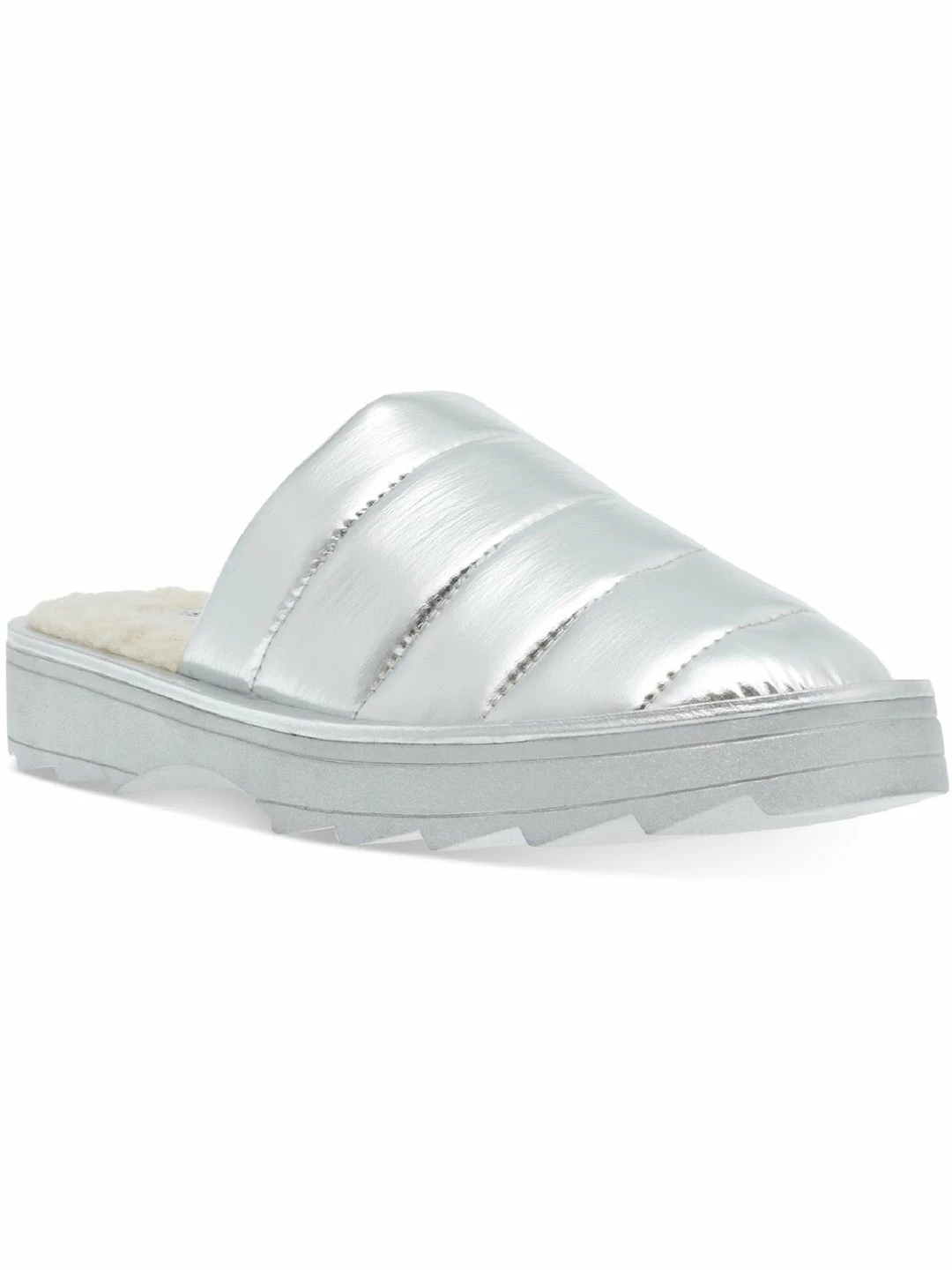 Deals ๐ Steve Madden Chex ๐ฉ Womens Quilted Faux Fur Lined Slide Slippers ๐ - Image 5