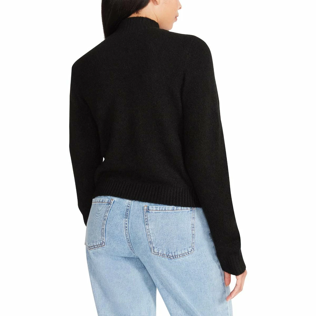Best Pirce 🤩 Steve Madden 👩 Womens Knit Cut-Out Mock Turtleneck Sweater ⌛ - Image 3