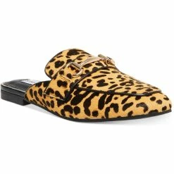 Best Sale 👏 Steve Madden Kori 👩 Womens Cow Hair Animal Print Mules 🔔