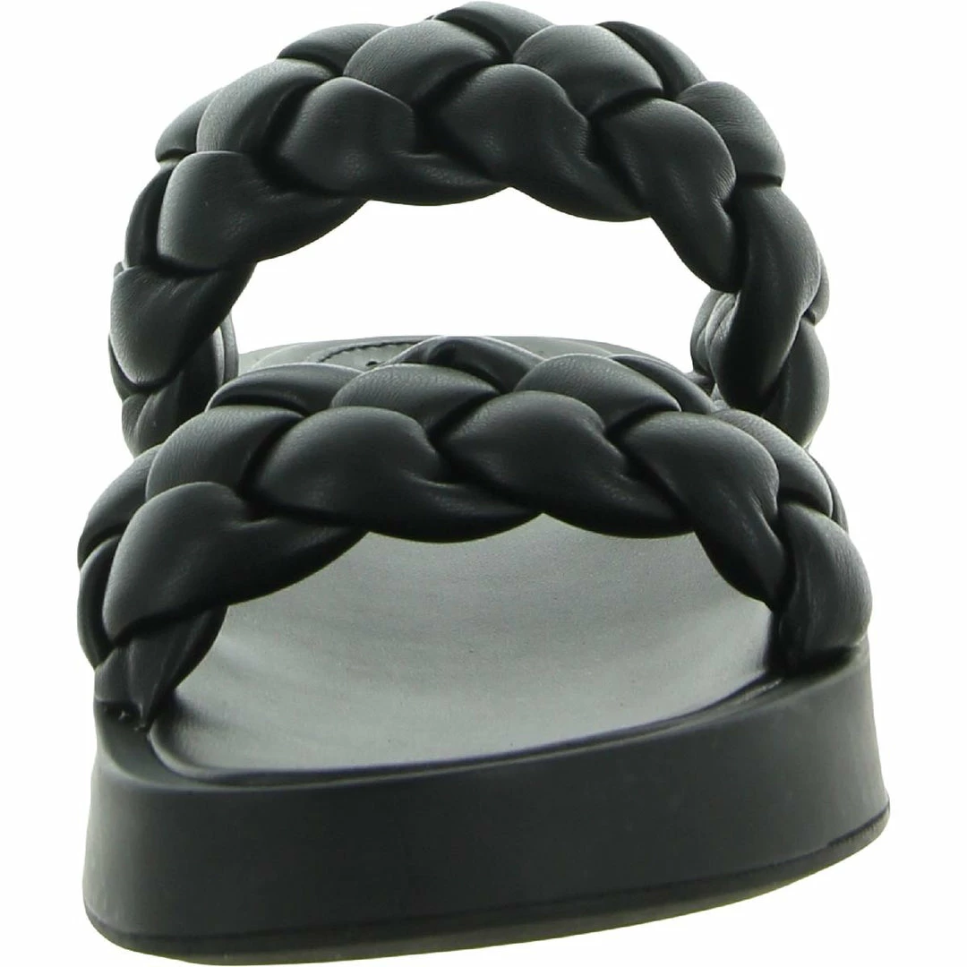 Cheapest โ Steve Madden Hillary ๐ฉ Womens Faux Leather Woven Flat ๐ฉด Sandals โ๏ธ - Image 3