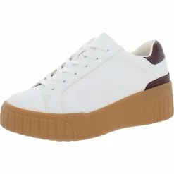 Best Sale 😀 Steve Madden Calder 👩 Womens Faux Leather Lifestyle Casual and Fashion 👟 Sneakers ❤️