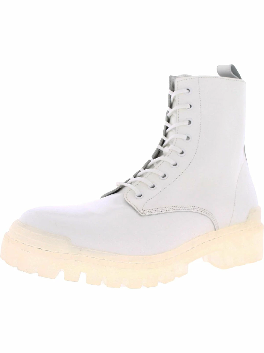 New ๐ฅฐ Steve Madden ๐ฉ Womens Patent Leather Lugged Sole Combat & Lace-up ๐ฅพ Boots โจ